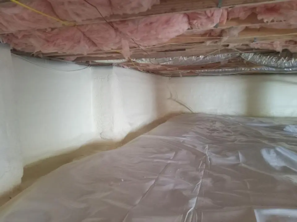 Crawl space encapsulation with closed-cell spray foam for Roof Maintenance in Mililani Town